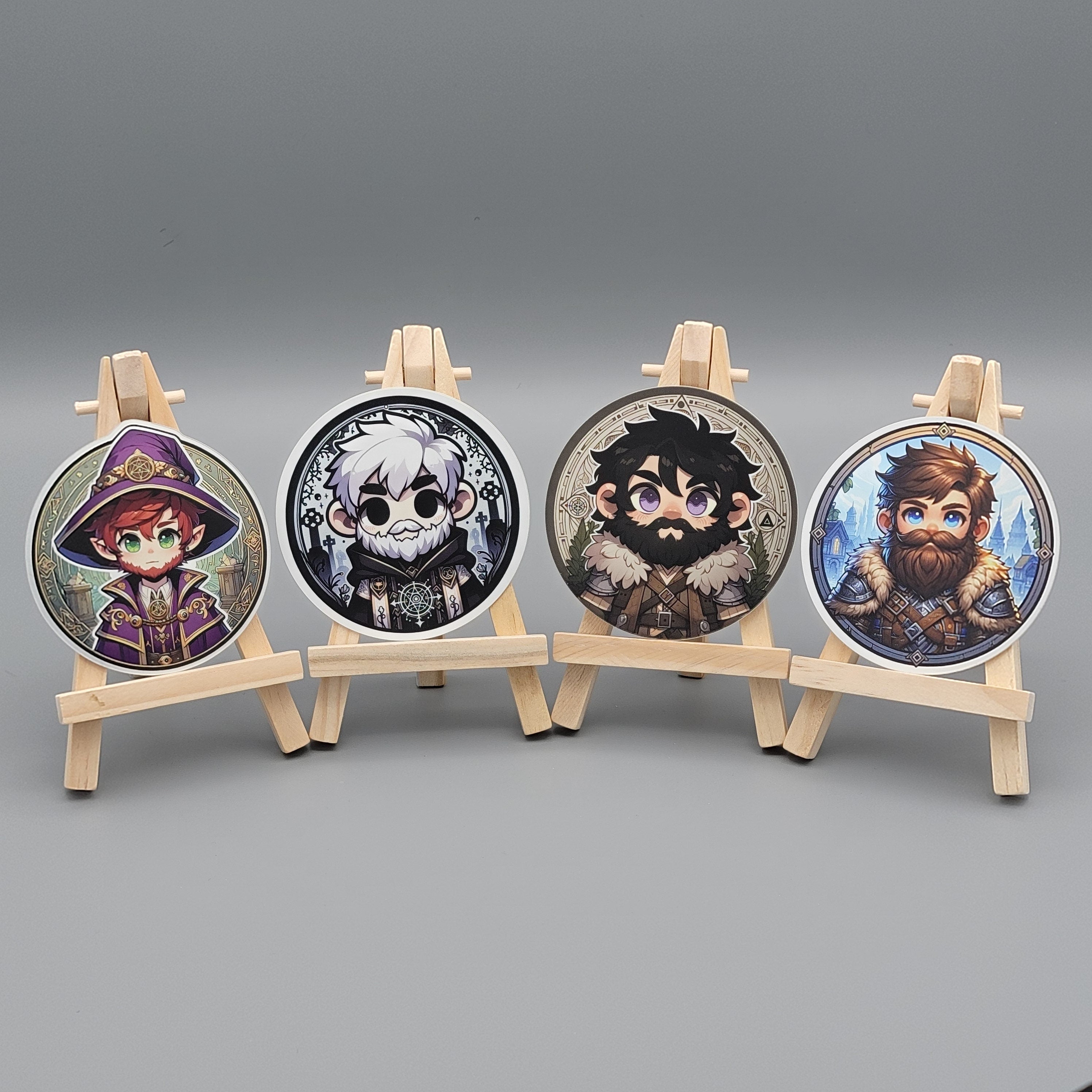 Gnome Nation Sticker Set (Set of 4) - Metallic Stickers