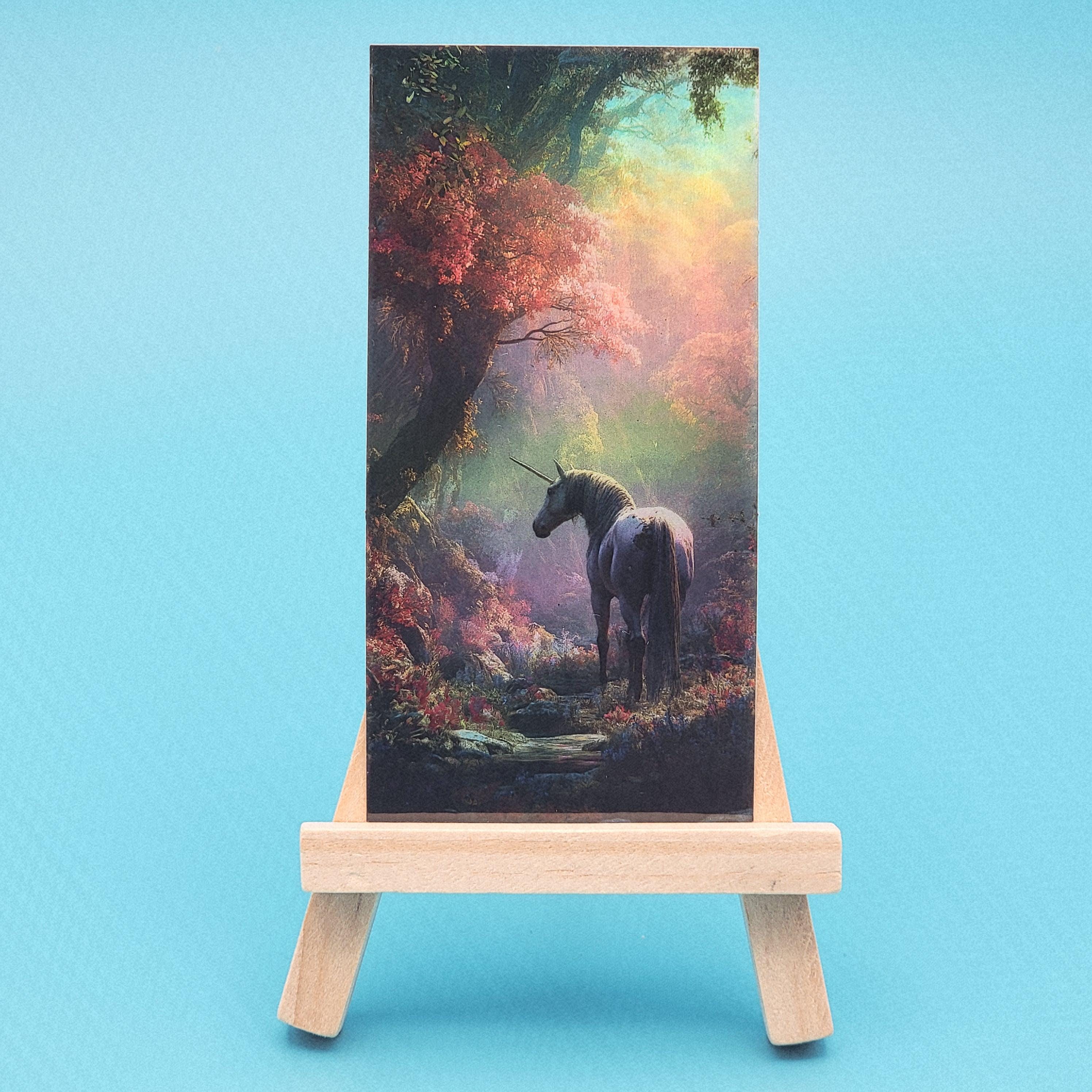 Holographic Unicorn Stickers: Fairy Tale Fantasy Art, Laptop Decals (Set of 4, 4"x2")