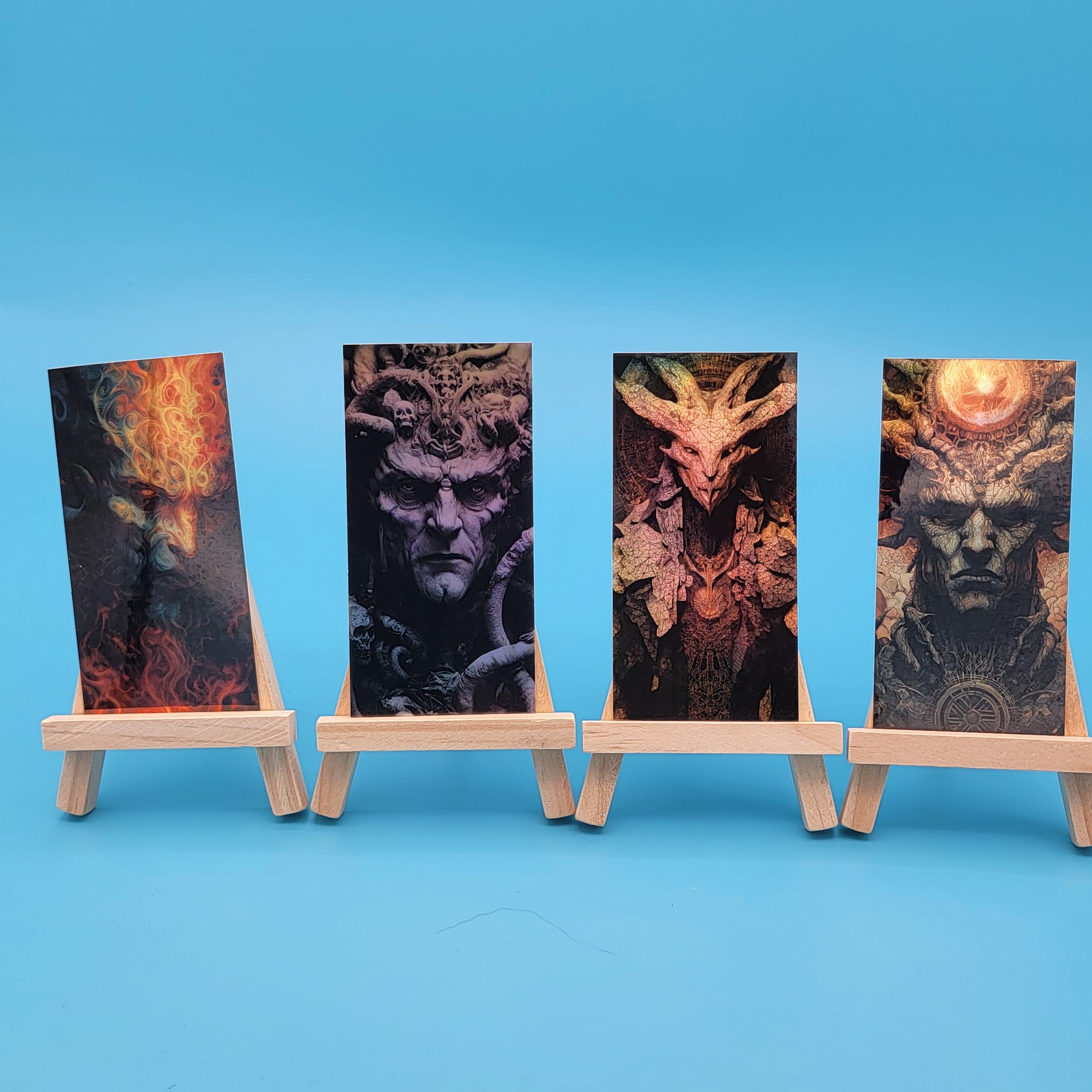 Holographic Old Gods Sticker Set: Grim Fantasy Art (4"x2")