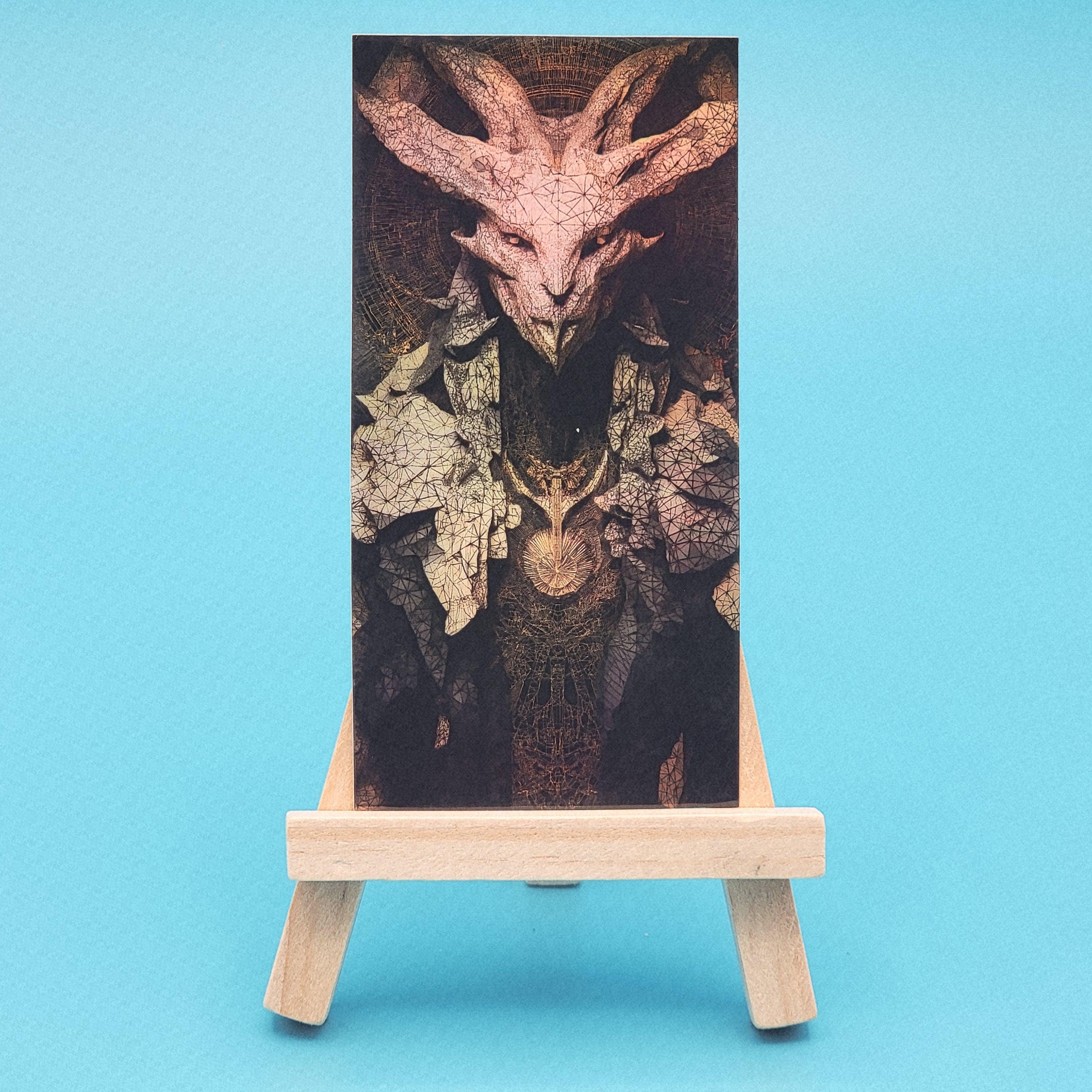 Holographic Old Gods Sticker Set: Grim Fantasy Art (4"x2")