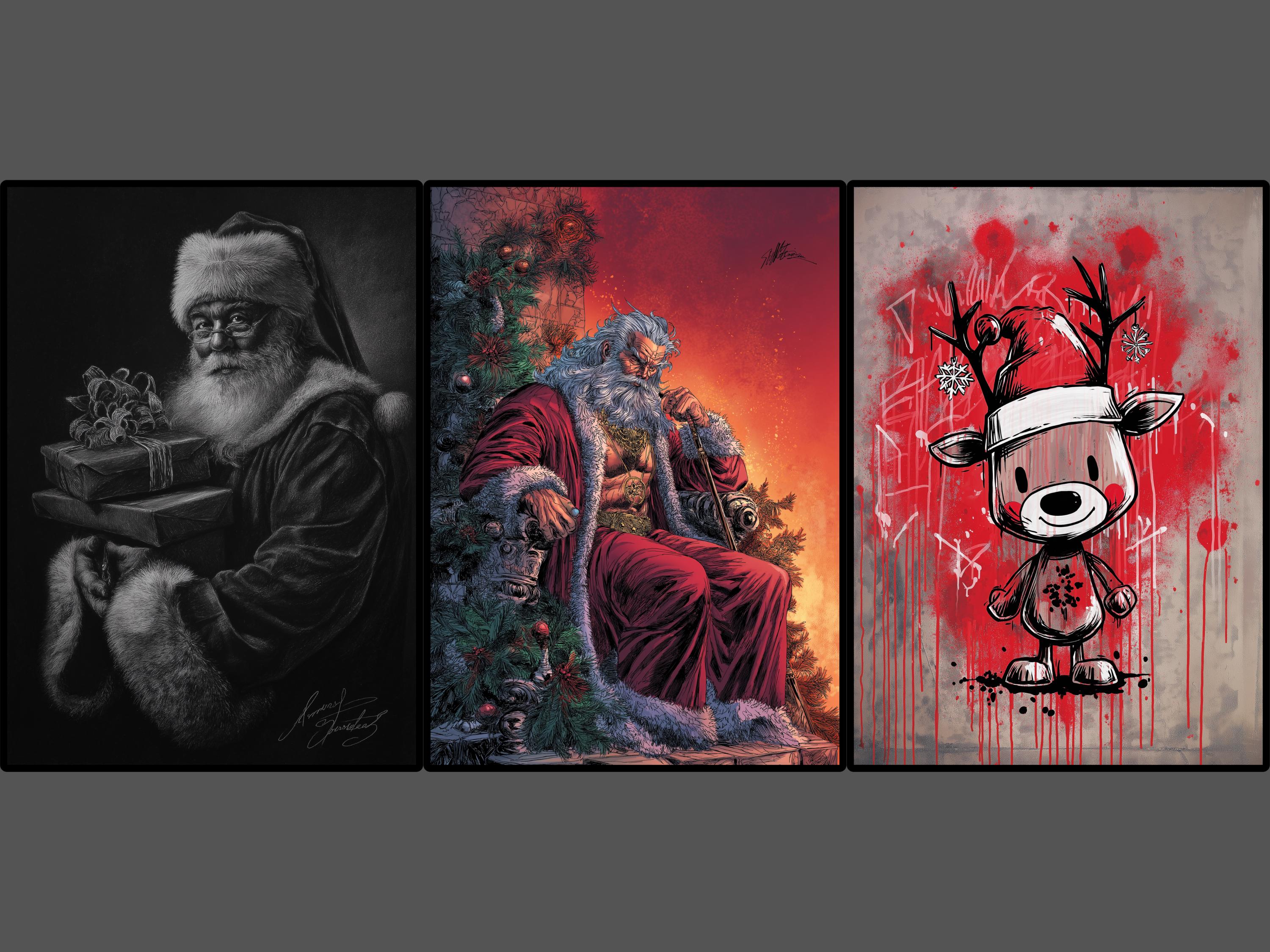 Unique Christmas Card Set, Art Print Quality, 15 Unique Designs, Custom Set Size