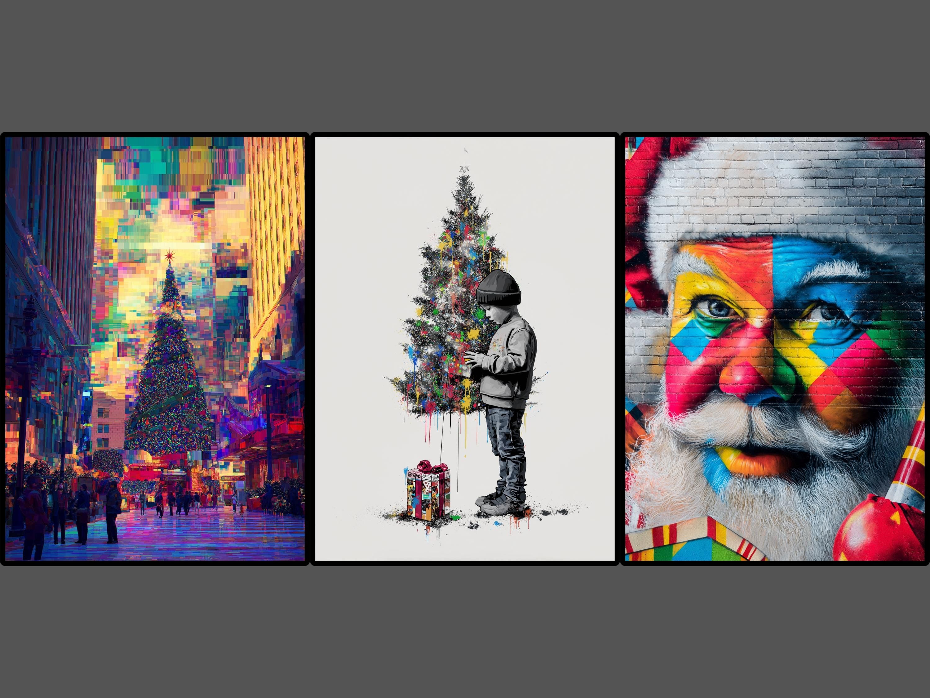 Unique Christmas Card Set, Art Print Quality, 15 Unique Designs, Custom Set Size