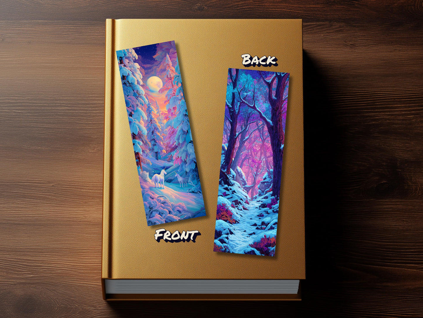 Unicorn Fantasy Bookmark Set: Art Print Book Lover Gifts