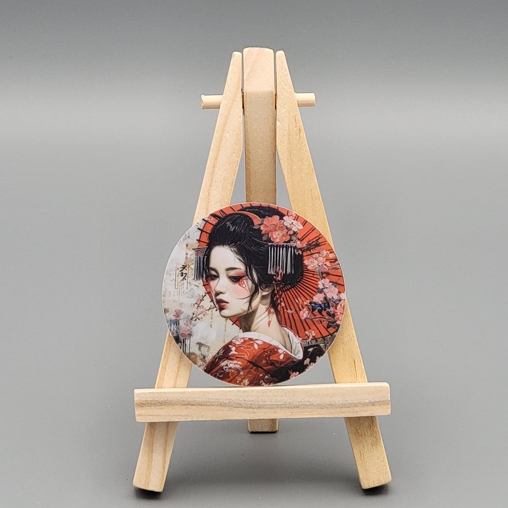 Japan Style Sticker Set B (Set of 4) - Edo Period - Holographic Effect -