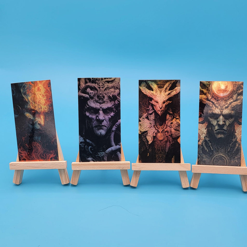 Holographic Old Gods Sticker Set: Grim Fantasy Art (4"x2")