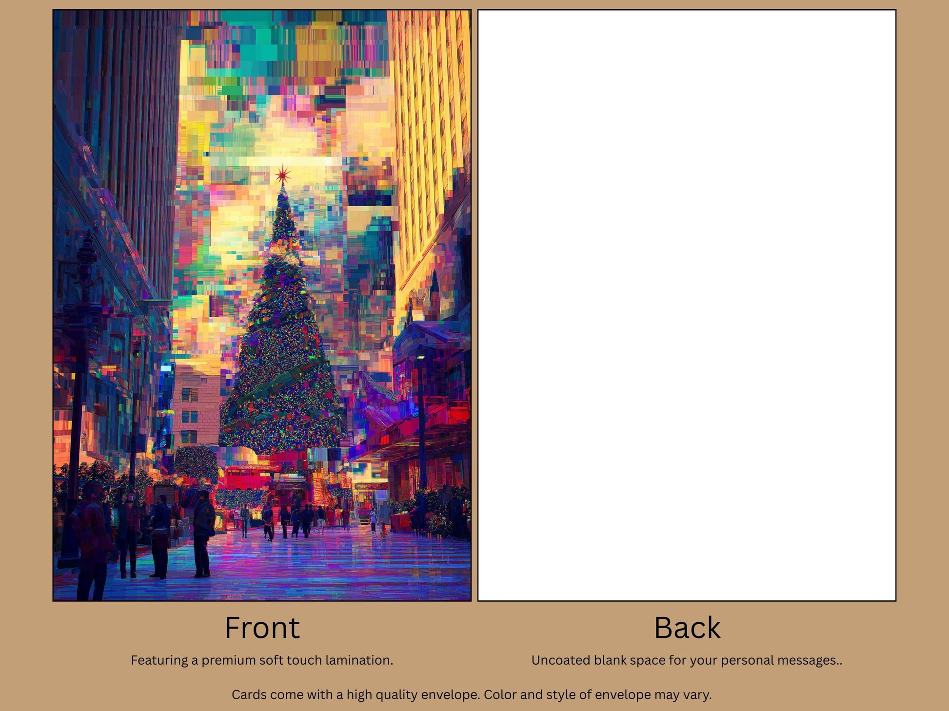 Art Print Christmas Card: Malfunctioning Christmas Design