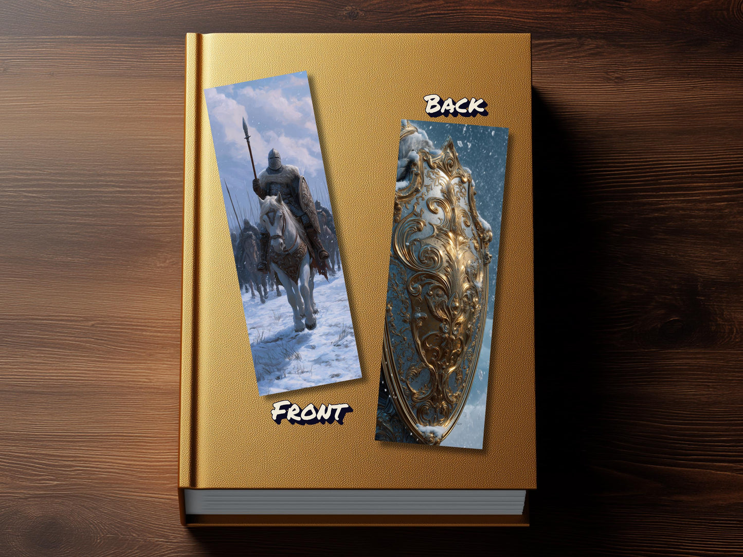 Knights Bookmark Set: High Fantasy Medieval Art (Set of 4)