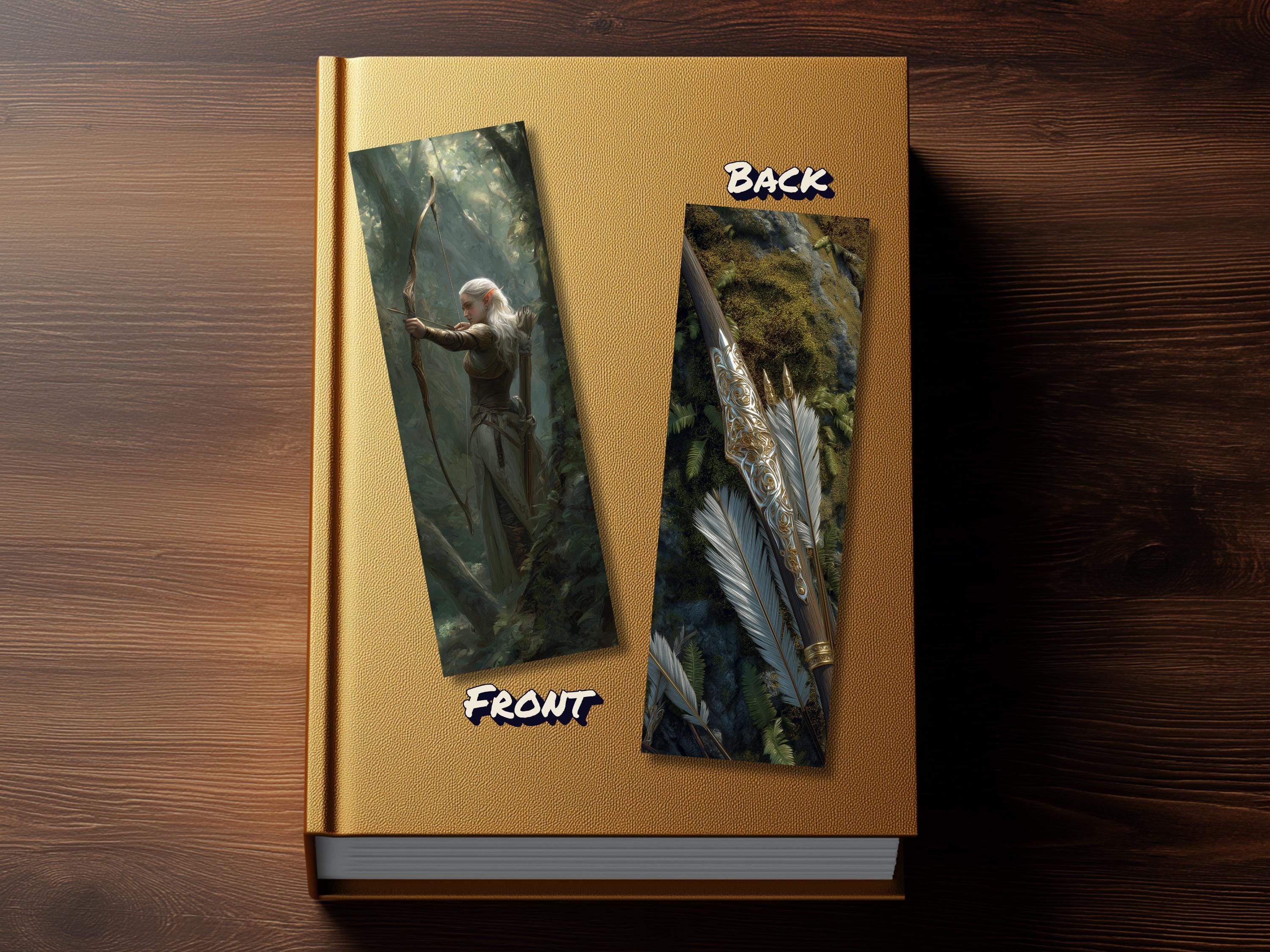 Fantasy Hero Bookmark Set (Set of 4), double sided, High Fantasy Bookmark, Premium Bookmarks
