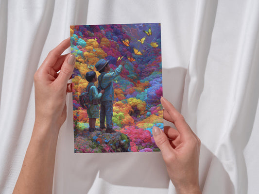 Colorful Abstract Art | Wall Decor | Butterfly Scene | “Flight of Innocence” | Art Print