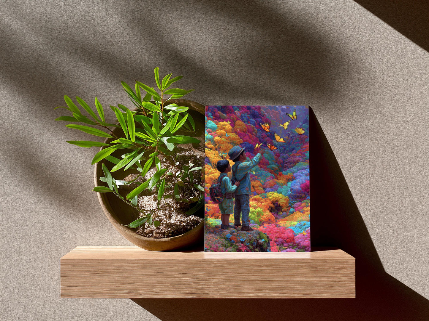 Colorful Abstract Art | Wall Decor | Butterfly Scene | “Flight of Innocence” | Art Print