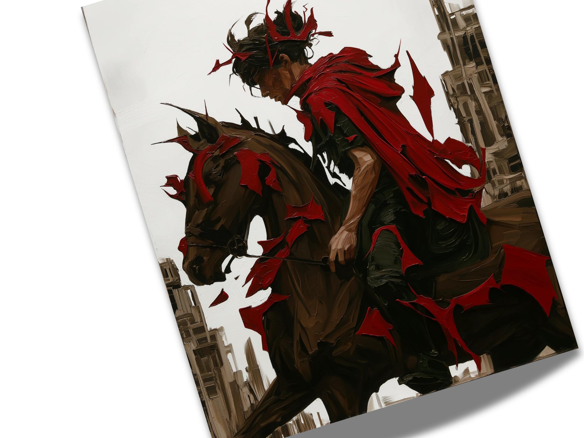 Colorful Fantasy Art | Wall Decor | Hero Scene | “Forgotten Hero” | Art Print