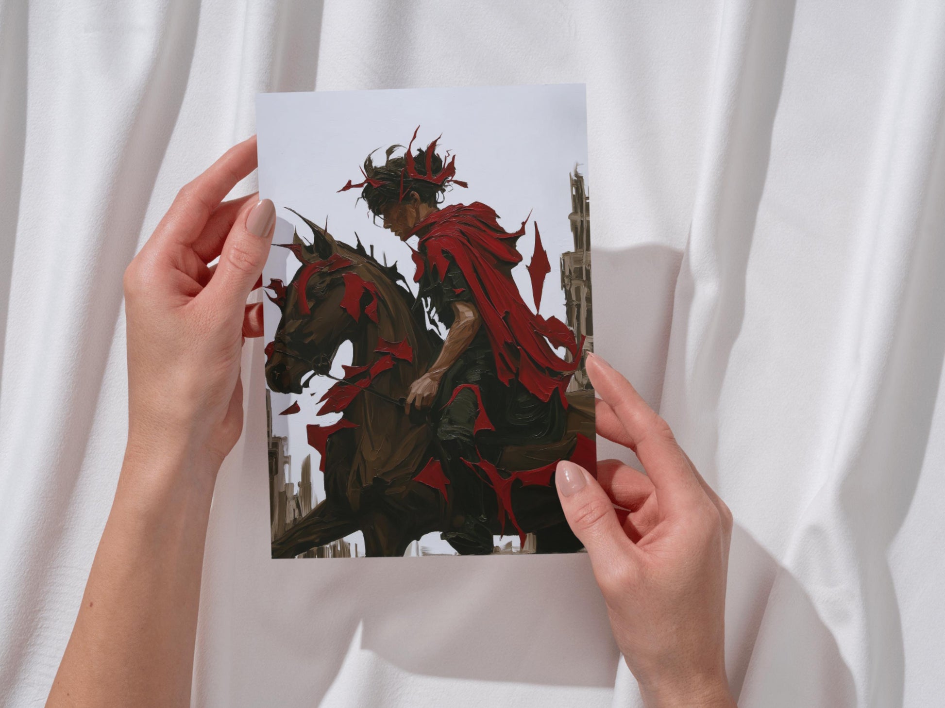 Colorful Fantasy Art | Wall Decor | Hero Scene | “Forgotten Hero” | Art Print