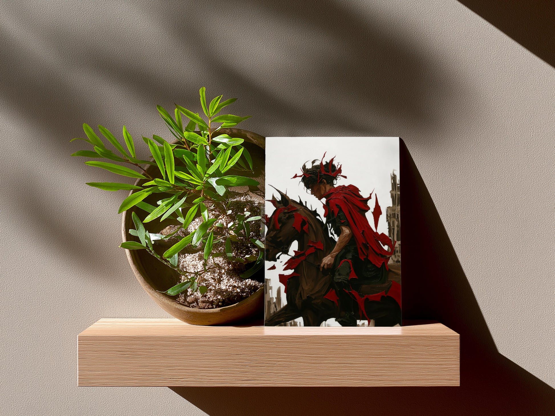 Colorful Fantasy Art | Wall Decor | Hero Scene | “Forgotten Hero” | Art Print